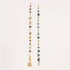 2Pcs Headwear Long Tassel Chain Headdress Multicolored Stone Bead Hair Additions  Hair Jewelry