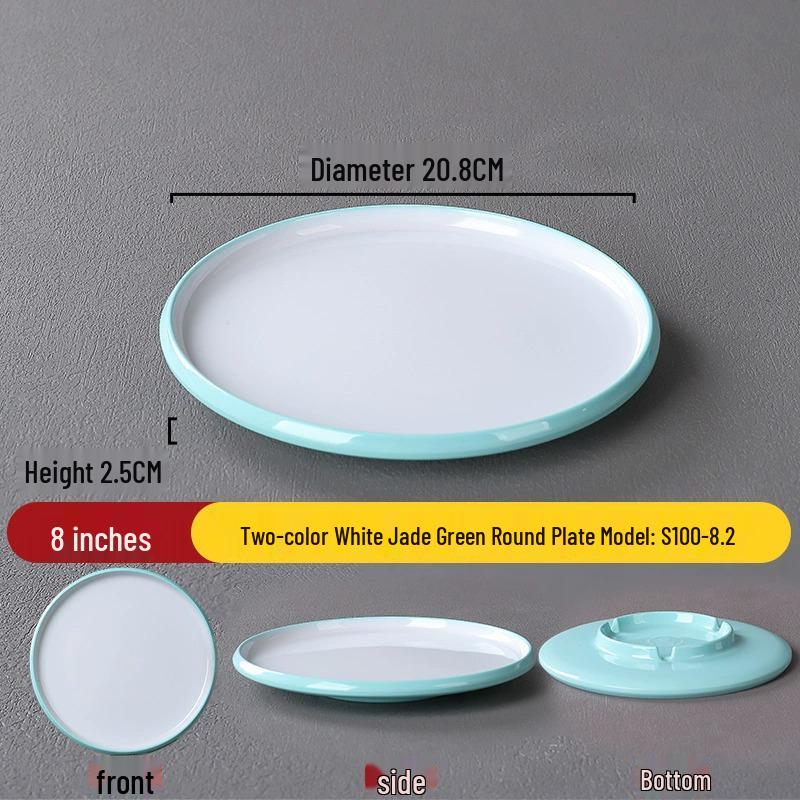 Melamine Nordic Style Cold Dish & Stir-fry Plate for Restaurants and Hotels