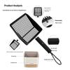 Stainless Steel Cats Litter Scooper Kits with Storage Holders Travel Design Litter Shovel For Home Outdoor Gardening Use