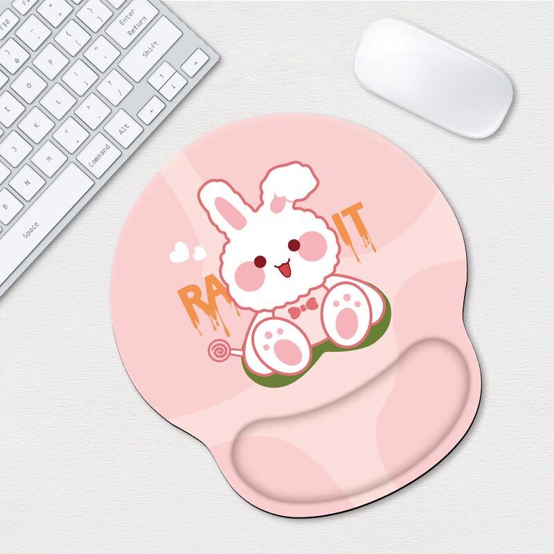 Fumede Sitting Rabbit Wrist Rest Mouse Pad