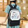 4-teilige Sets LABUBU Schulrucksack Niedlicher Cartoon Große Kapazität Schüler Klassentasche Junior High School Schüler Schultasche Rucksack mit hohem Wert CLE
