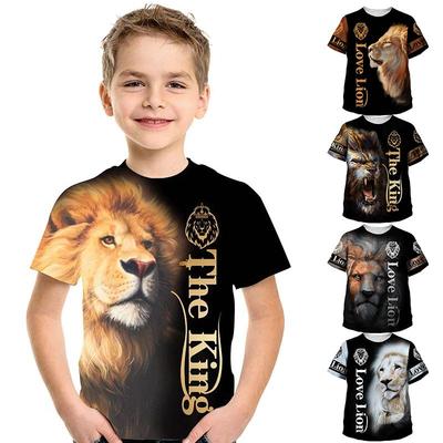Dětské 3D tričko Funny Squirrel Potisk Letní topy Trička s krátkým rukávem Trička pro chlapce a dívky