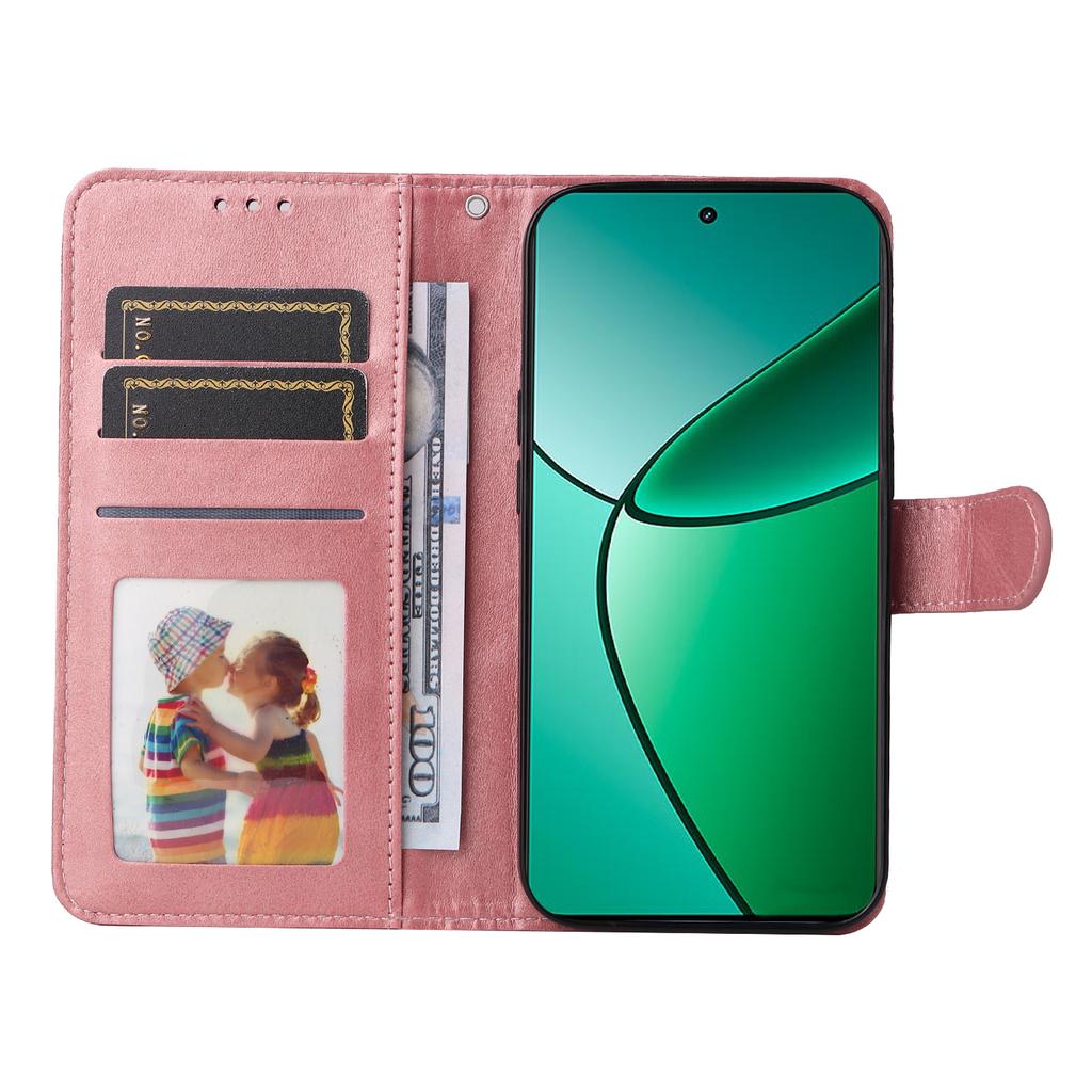 For Realme 12 4G/12+ 5G Case Viewing Stand 3 Card Holder PU Leather Phone Cover