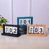 Wooden Vintage Home Calendar Cafe Desktop Decorative Rustic Ornaments Diy Flip Planner Table Perpetual Calendar Office Supplies
