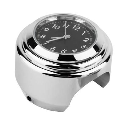 Motorrad Lenkeruhr Verchromung Präzise Zeit Wasserdicht Aluminiumlegierung Lenkerhalterung