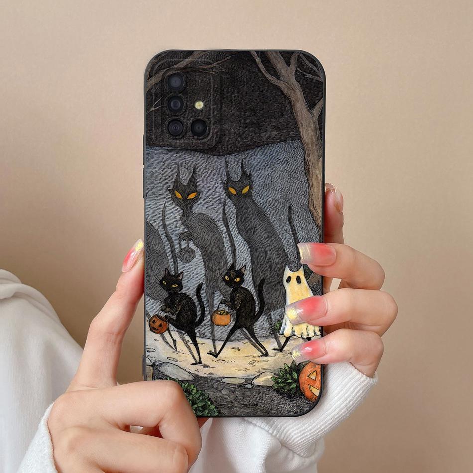 For Samsung Galaxy A51 A71 A31 Phone Case Cartoon Full Protection Cases For Samsung A 51 71 31 Soft Liqiud Silicone Back Cover