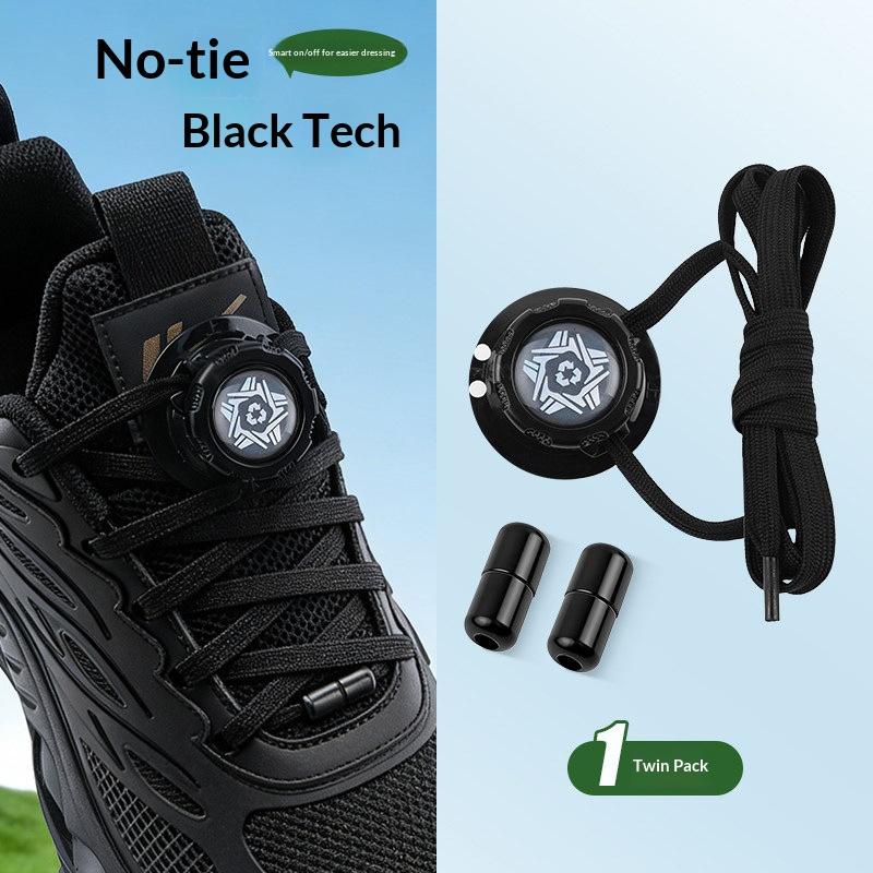 Swivel Buckle Laces Adults Kids Unisex Shoe Accessorie No Tie Shoelaces Automatic Shoe Laces Flat Shoelace Casual Shoes Sneakers