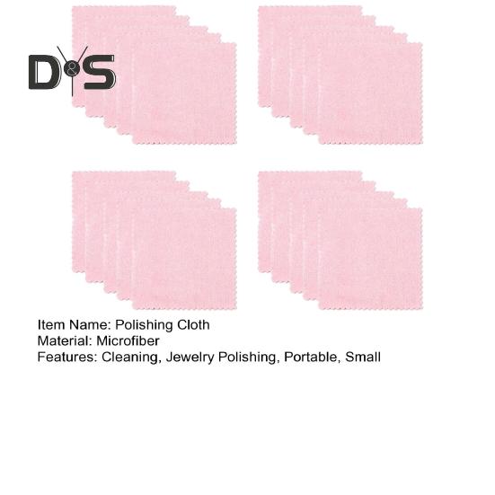 20 ks Čisticí hadřík na šperky 3" x 3" Malý lešticí hadřík na stříbro zlato platinu mince prsten náramek perly brýle hodinky