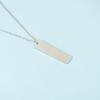 Stainless Steel Geometric Pendant Necklace for Women and Couples – DIY Handmade Clavicle Chain Jewelry