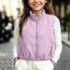 Kids Warm Sleeveless Vest with Stand Collar for Boys Girls Outdoor Sports