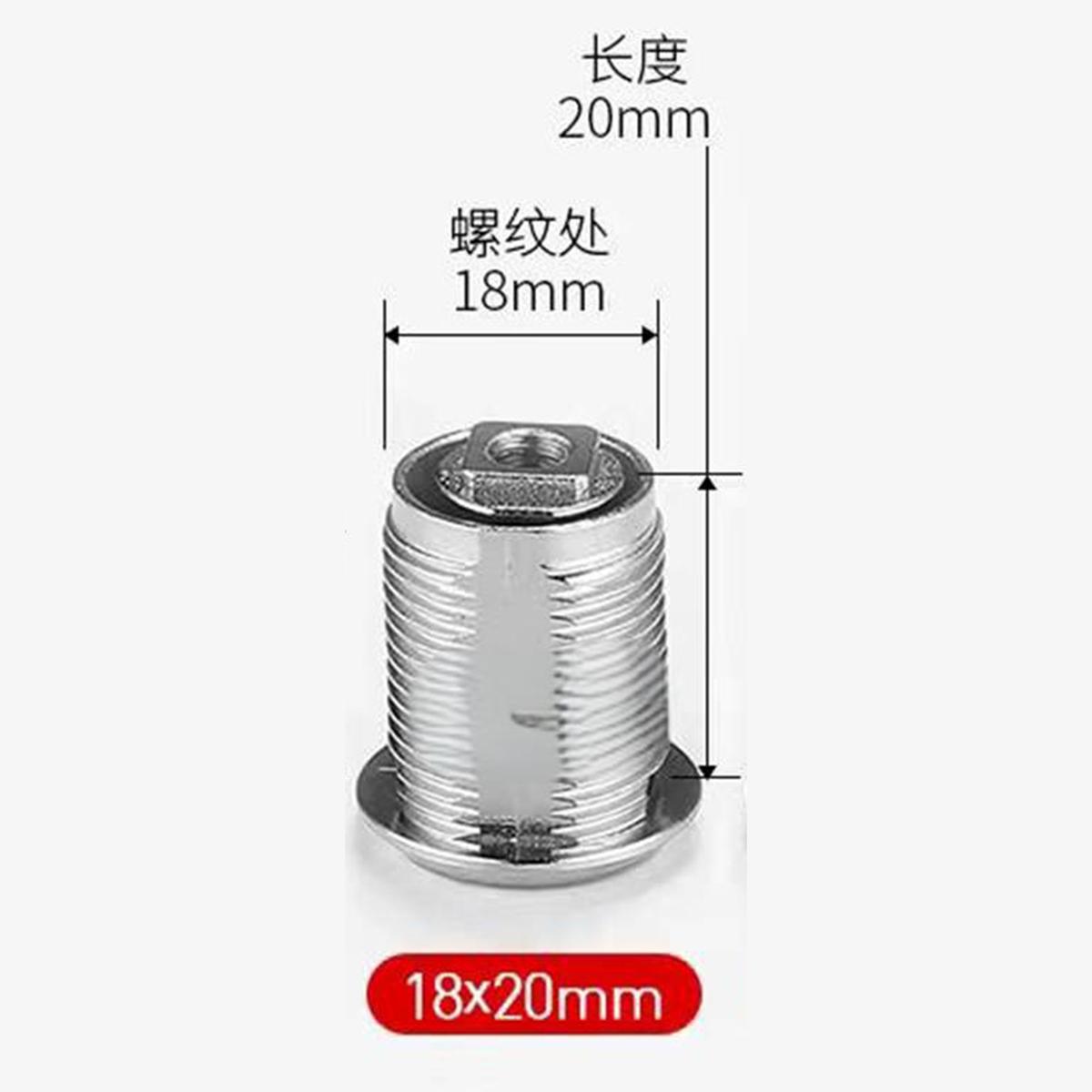 Замок-кулачок Замок безопасности 16-40 мм Кулачковый замок для шкафа Дверной цилиндрический замок Ящик Шкаф для документов Почтовый ящик Мебельный шкафчик Шкаф 2 ключа
