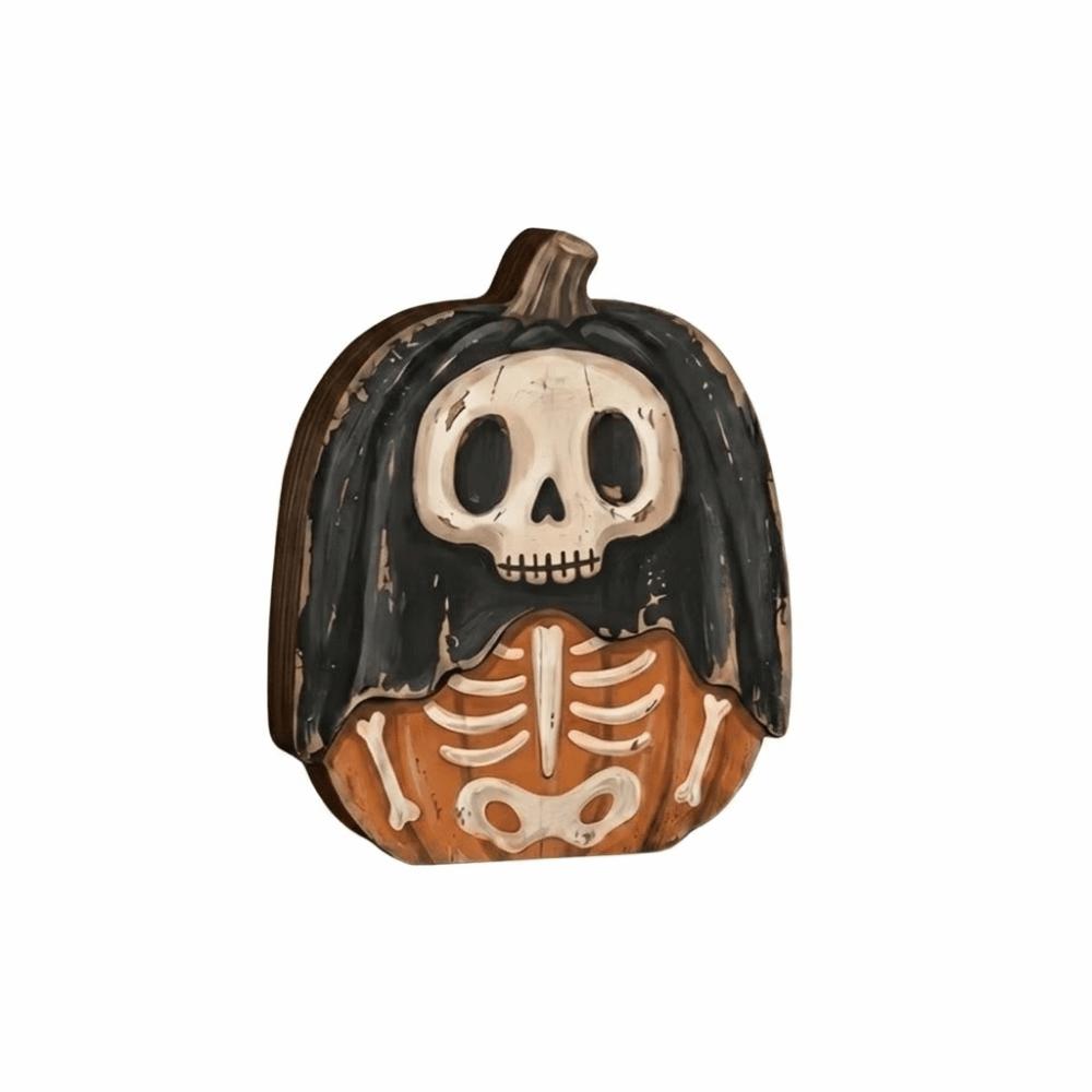 Pastoral Halloween Pumpkin Figurine Cartoon Pumpkin Table Ornament  Holiday Gifts