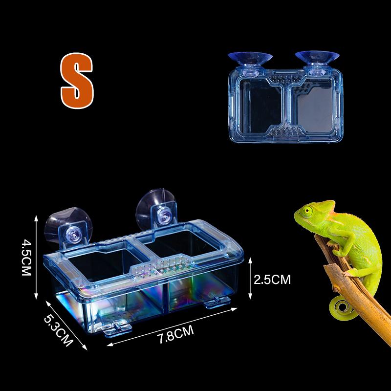 Reptilien Futtertränke mit Saugnapf Ausbruchsicher Reptilien Futternapf Für Schildkröte Gecko Schlangen Chamäleon Leguan Futternapf