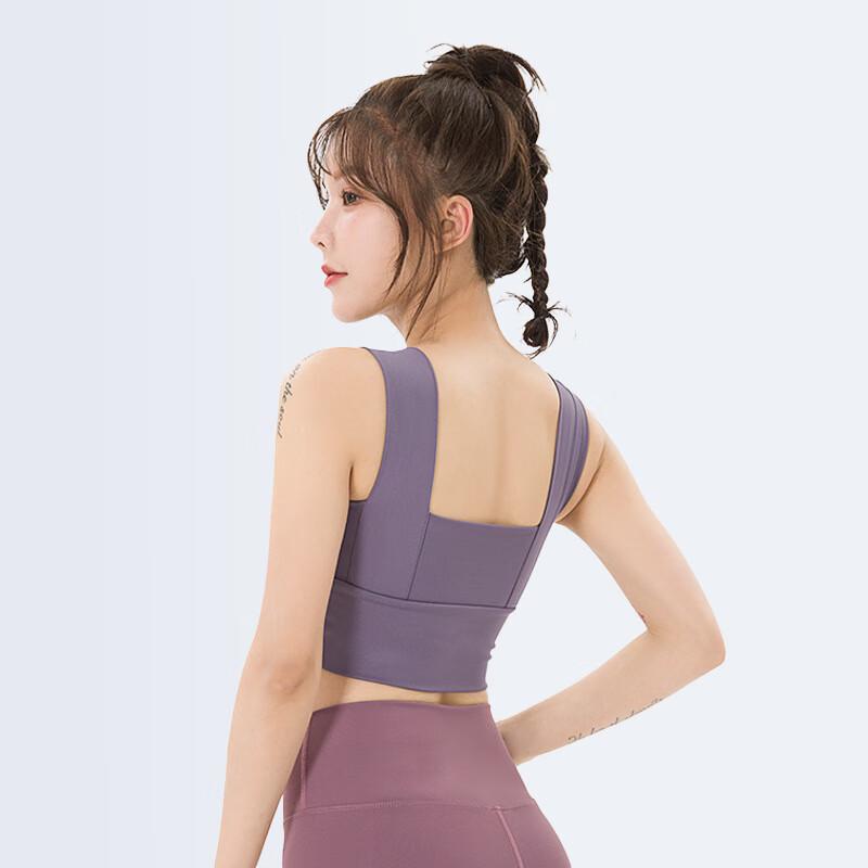 High-Impact Wide Strap Yoga Sports Bra