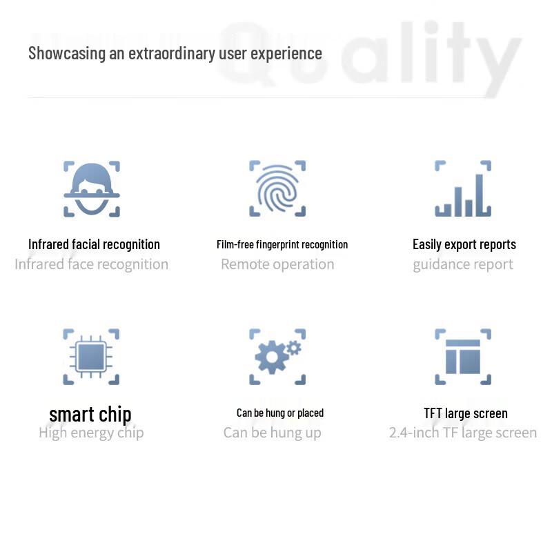Deli AH101 Facial Recognition & Fingerprint Time Attendance Machine