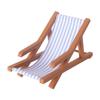 Plastic Foldable Beach Chair Model Mini Doll Summer Vacation Chair  For OB11 Doll