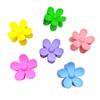 Matte Flower Hair Claw: Five-Petal Clip for Updo & Ponytail