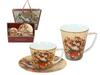 Set Cup and Mug Van Gogh Vase with Roses Art Gift Carmani
