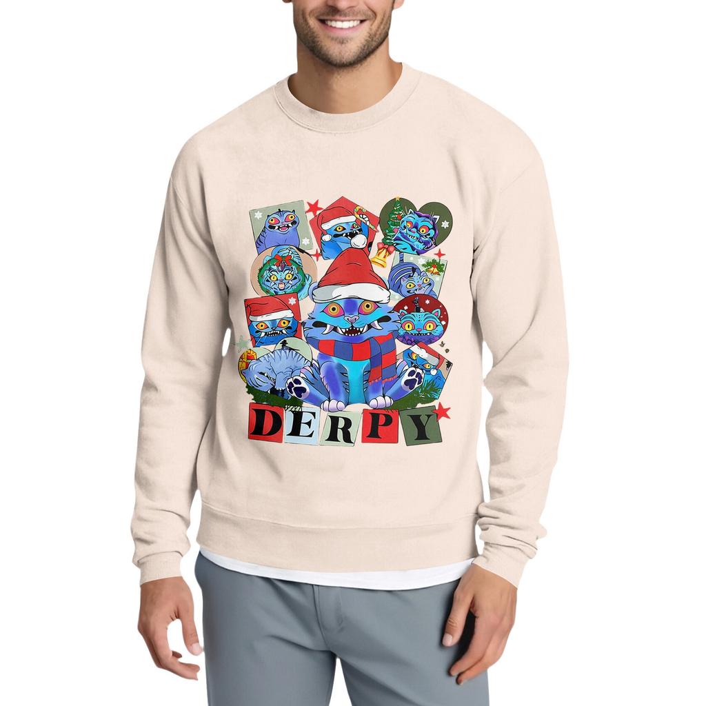 Men's Casual Sweatshirt With Fun Film-Themed Print