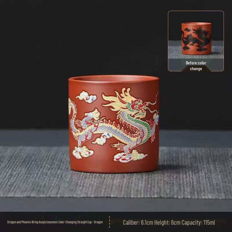 Original Ore Color-Changing Phoenix Cry Purple Clay Teapot - Large Capacity for Brewing Tea