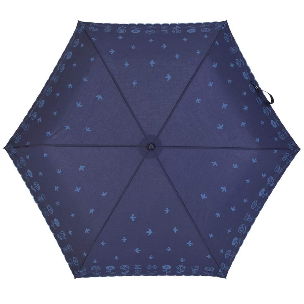 Nifty Colors Fiore Mini Folding Umbrella, Navy