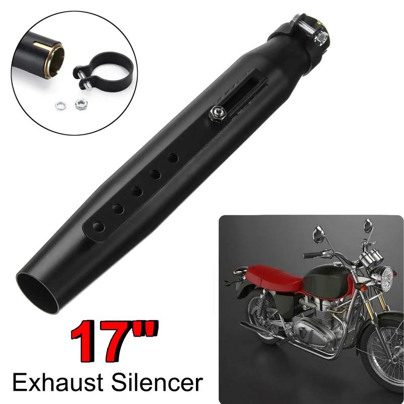 Universeller Motorrad-Auspuffschalldämpfer Retro Vintage Klassisch Galvanisiert Escap Moto für cg125 sr400 cb500 vt500 CM300 500 Cafe