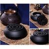 Small Dot Cast Iron Teapot Warmer Stove Heating Base, Tea Pot Holder