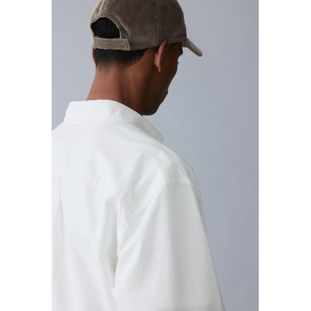 H M Regular Fit Oxford sHirt wHite