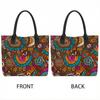  Bohemian Pattern Tote Bag Large Shoulder Handbag for Daily Use 