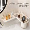 Vertical Bathroom Faucet Storage Rack No-Drilling Sink Counter Storage Rack  Kitchen