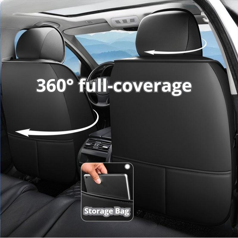 1 pezzo Coprisedili Auto Universali di Lusso a Copertura Totale - Morbida Pelle PU Premium, Comfort per Tutte le Stagioni, Adatti alla Maggior Parte di Berline e SUV
