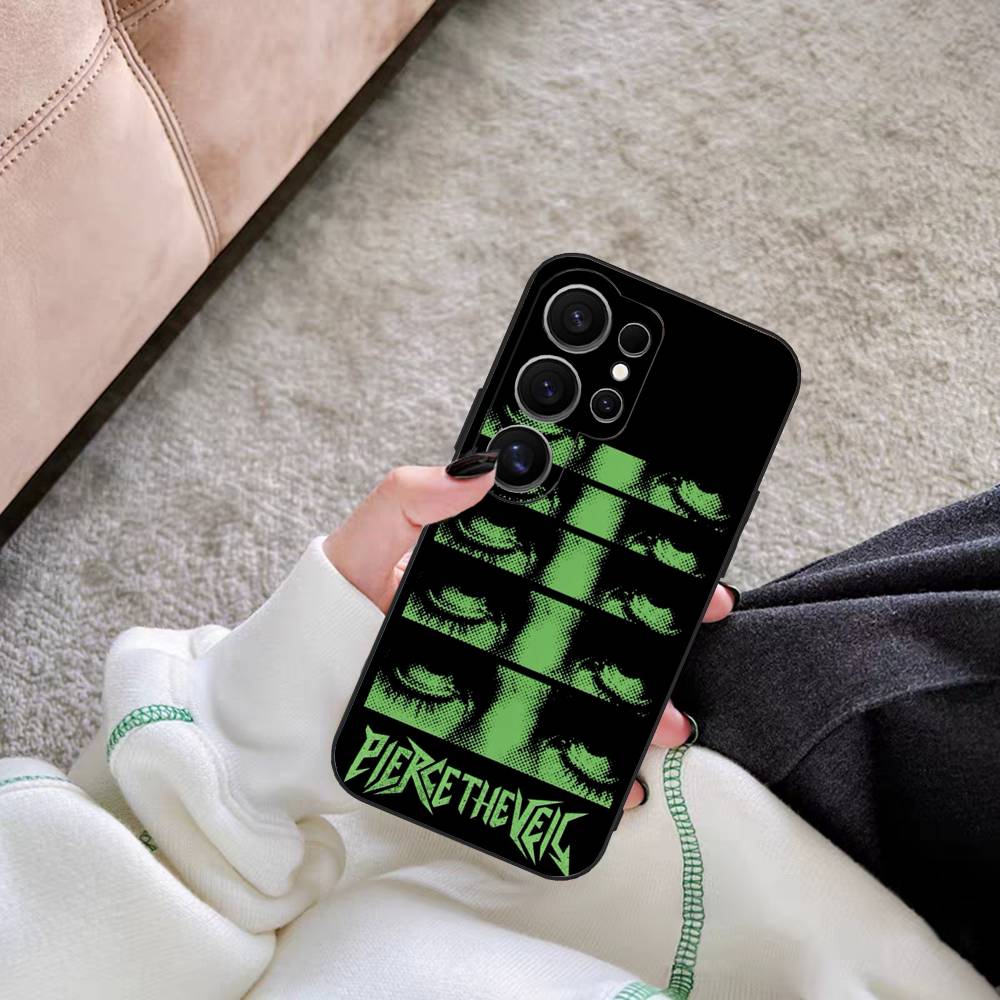 P-Pierce The Veil Band Phone Case For Samsung S 24 fe 25 Ultra plus 20 lite 21 30 22 23 24 22 Ultra 5G Fundas