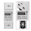 220V Digital 1 Phase 2 Wire 2P Din Rail Electric Meter Electronic KWh Meter(20(80)A)