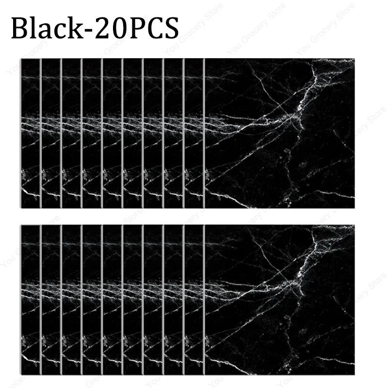 30×30cm Thickened Self-adhesive Decor Wall Sticker Marble Tile Floor Sticker PVC Waterproof Toilet Kitchen Home Floor