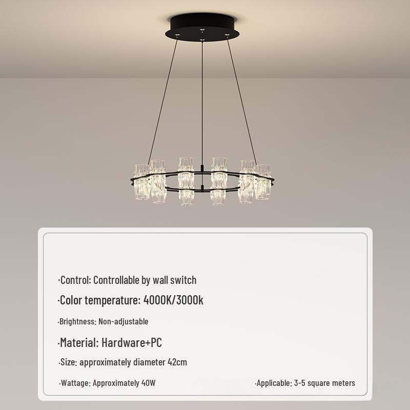 Postmodern Minimalist Chandelier for Living Room, Restaurant, or Bedroom - Italian Round Ring Design