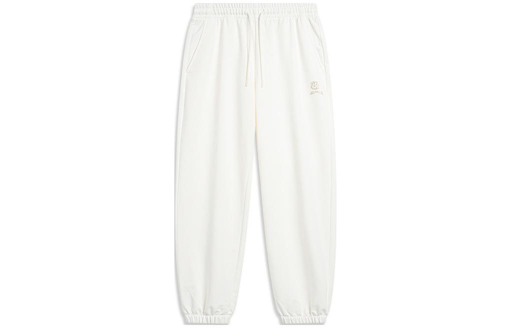 Li Ning China Culture Collection Knitted Sweatpants Women s Ivory AKLU320-1 M