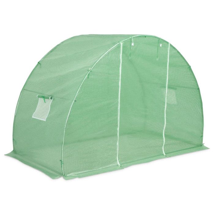 VidaXL Greenhouse 300x150x200 Cm Green Galvanized Steel Garden Greenhouse Vegetable Shelters 45533