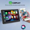 Wireless Carplay 7 Inch IPS Touch Screen IPX7 Waterproof Stereo GPS Navigation CarPlay and Android with Light Sensing Motorcycle