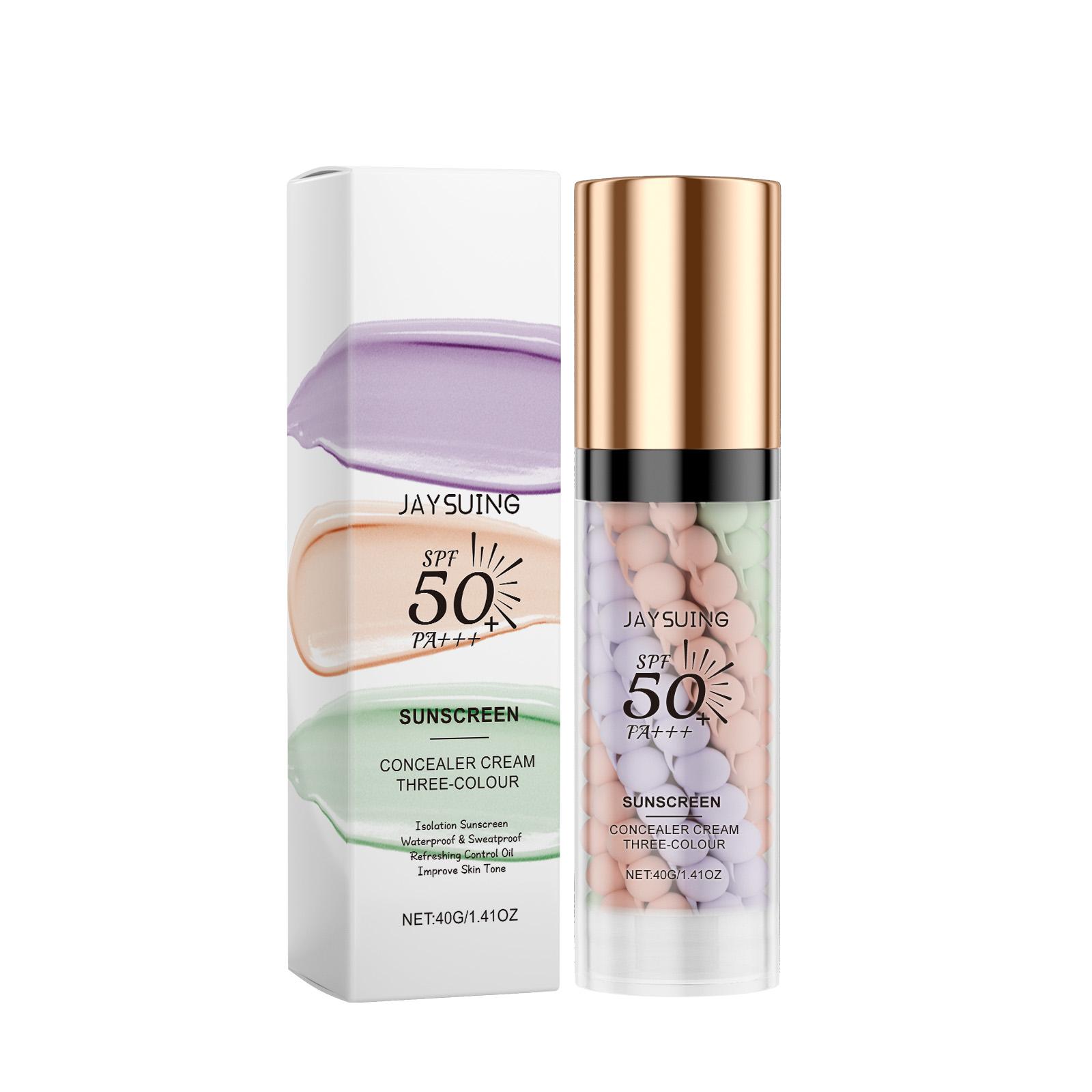 

Трехцветный защитный барьерный крем-консилер, барьерный крем, уход за кожей, увлажняющий, маскировка несовершенств, гладкий макияж, стойкость