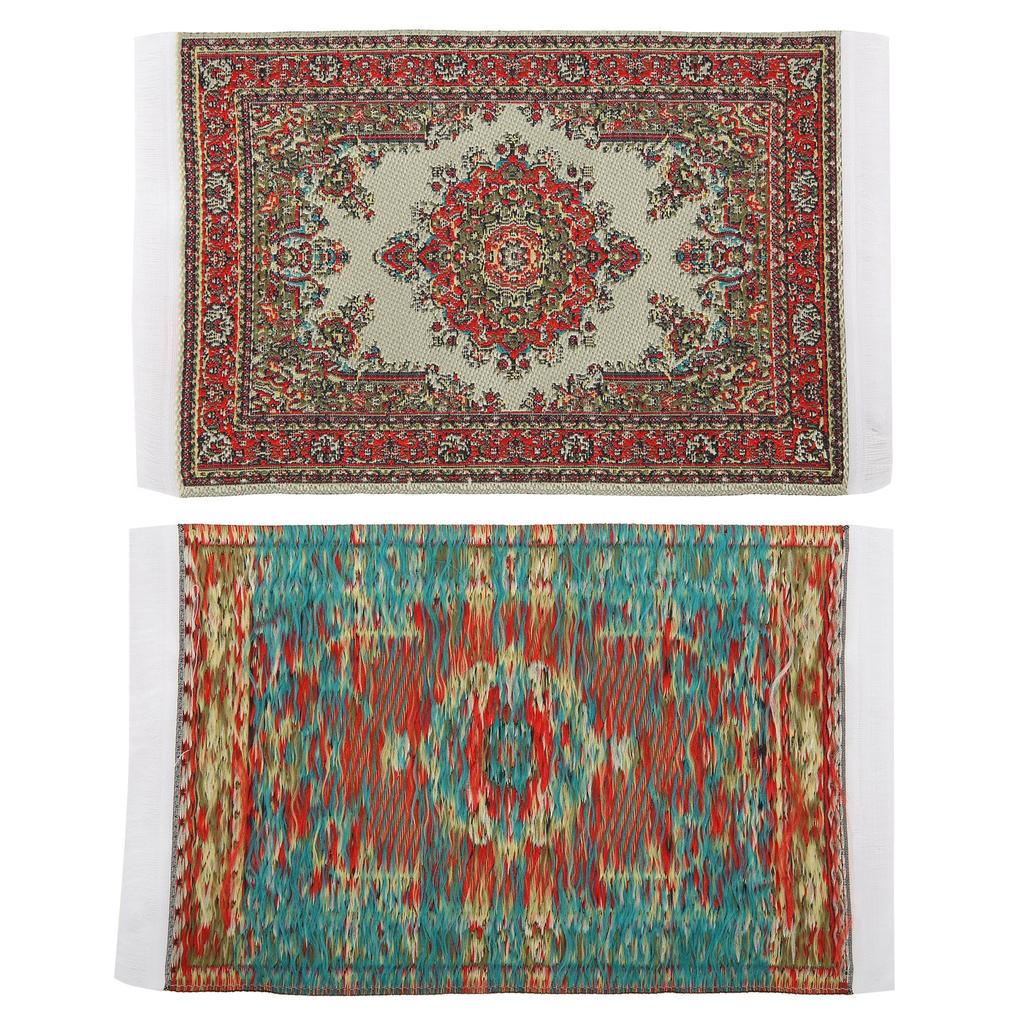 1:12 Oyuncak Bebek Evi Dokuma Halı Minyatür Kilim Oyuncak Bebek Evi Dekorasyonu Çocuk Hediyesi Aksesuarlar#2