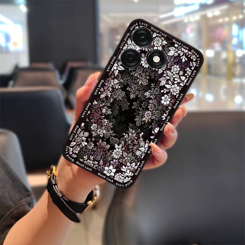 Anti-knock Fashion Design Phone Case For Tecno Spark10C/K15Q Graffiti Silicone Dirt-resistant Cute Full Wrap Protective