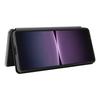 For Sony Xperia 1 V Stand PU Leather Phone Case Carbon Fiber Texture Card Holder Phone Cover