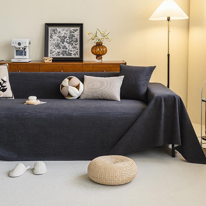 Waterproof, Non-slip Pet Sofa Cover - Urine-Proof, Dirt-Resistant, Anti-Scratch Blanket, Solid Color