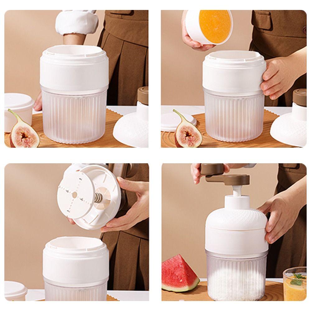 Mini Shaved Ice Machine Manual Operation Hand Operated Ice Maker Portable Ice Crusher  Kitchen Tool
