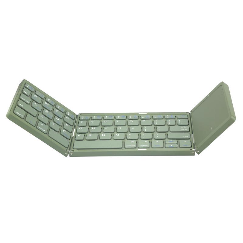 Ultradünne kabellose Bluetooth-Tastatur mit Touchpad für Handys & Tablets