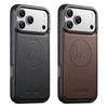 SUTENI Frosted Feel Faux Leather Magnet Wireless Charging Phone Case For 17 Pro Max 16 Plus 15 14 13