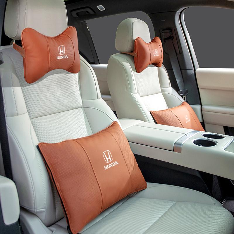 Honda Accord CR-V Civic Car Headrest & Lumbar Support Pillow Set