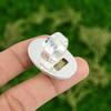 Wedding Gift For Her 925 Silver Natural Fossil Coral Promise Adjustable Ring