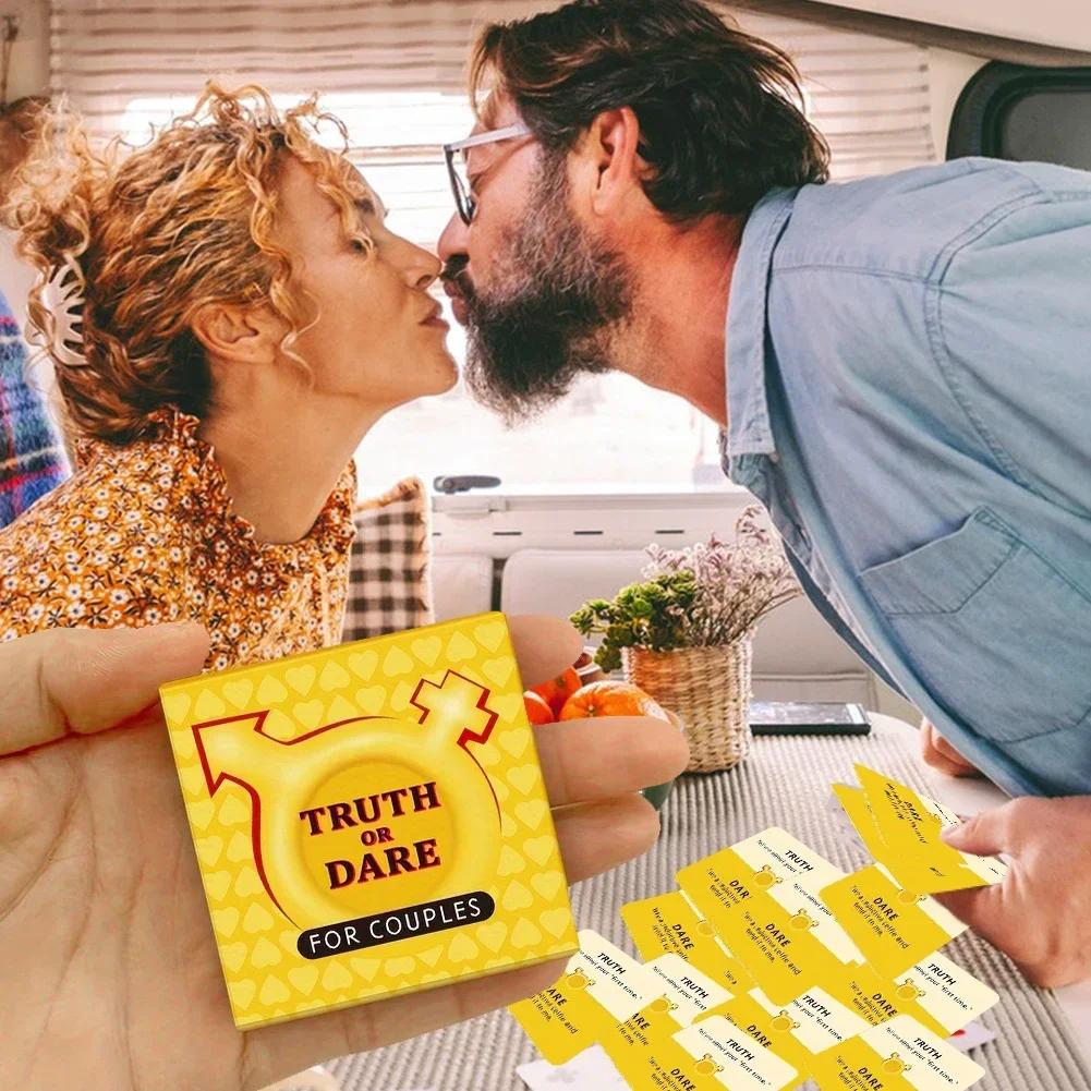 Truth Or Dare Card Romantic Game,for Couples Lovers Board Game Drunk Couples Drinking Game Card Christmas Thanksgiving Gift