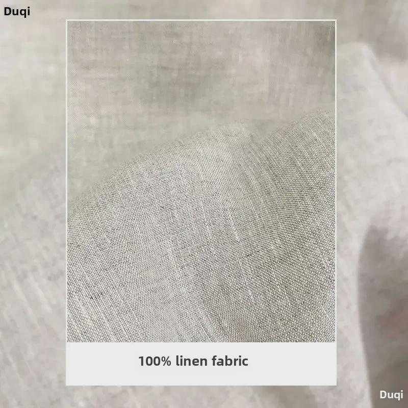 Premium Men's Wide-Leg Linen Trousers - Loose, Casual Fit for Spring, Summer, and Autumn